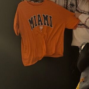 SHEIN Orange Miami Tee